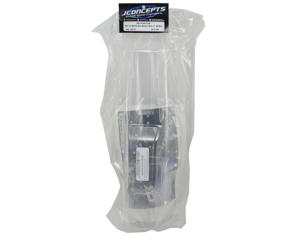 Deals 😉 JConcepts RC10 "Detonator" Worlds Body w/5.5" Wing 👍 - Image 2