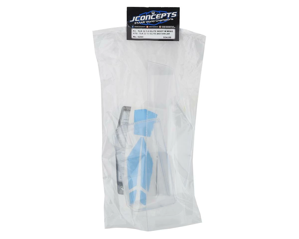 Outlet ๐งจ JConcepts TLR 22 5.0 Elite "P2" Buggy Body w/S-Type Wing (Clear) ๐ฅ - Image 5