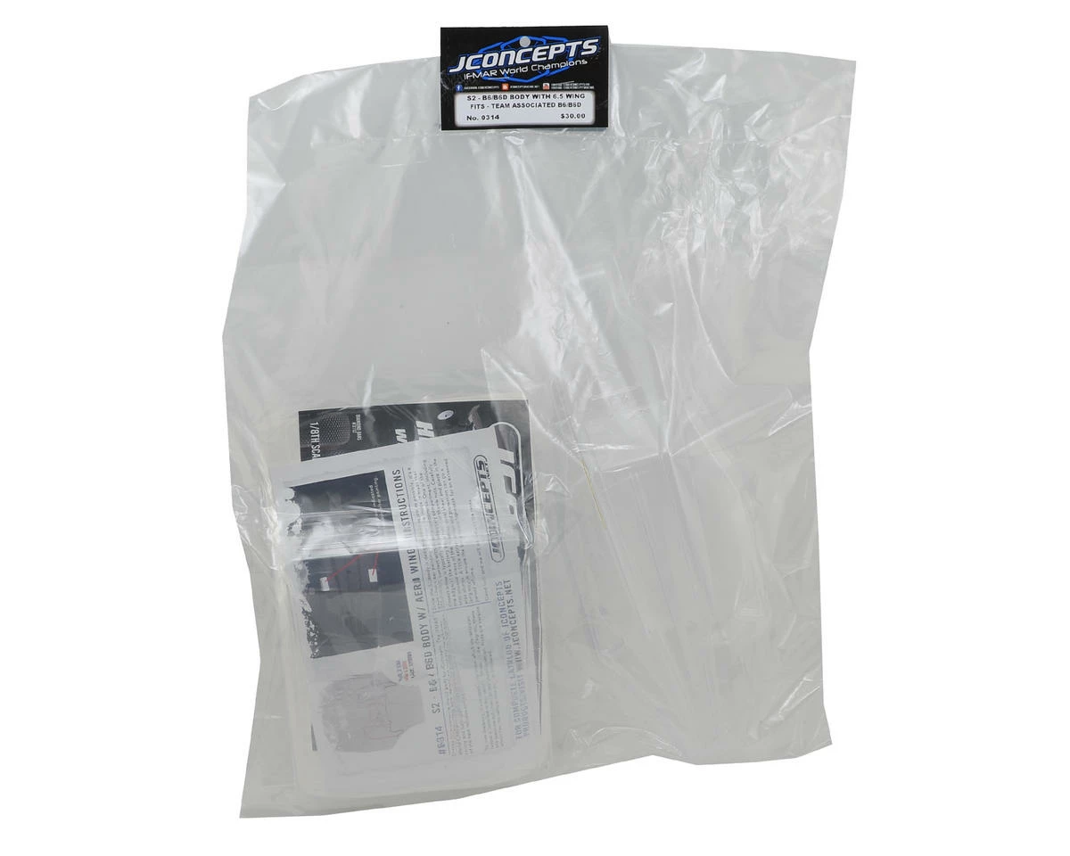 Cheap ๐งจ JConcepts B6/B6D "S2" Body w/6.5" Aero Wing (Clear) ๐คฉ - Image 3