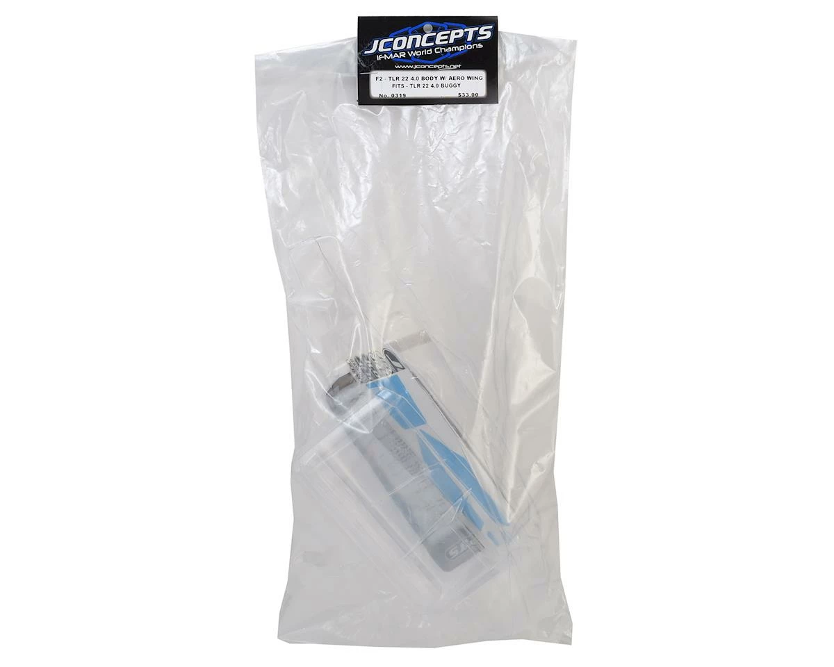 Buy ❤️ JConcepts TLR 22 4.0 "F2" Buggy Body w/Aero Wing (Clear) 🧨 - Image 2