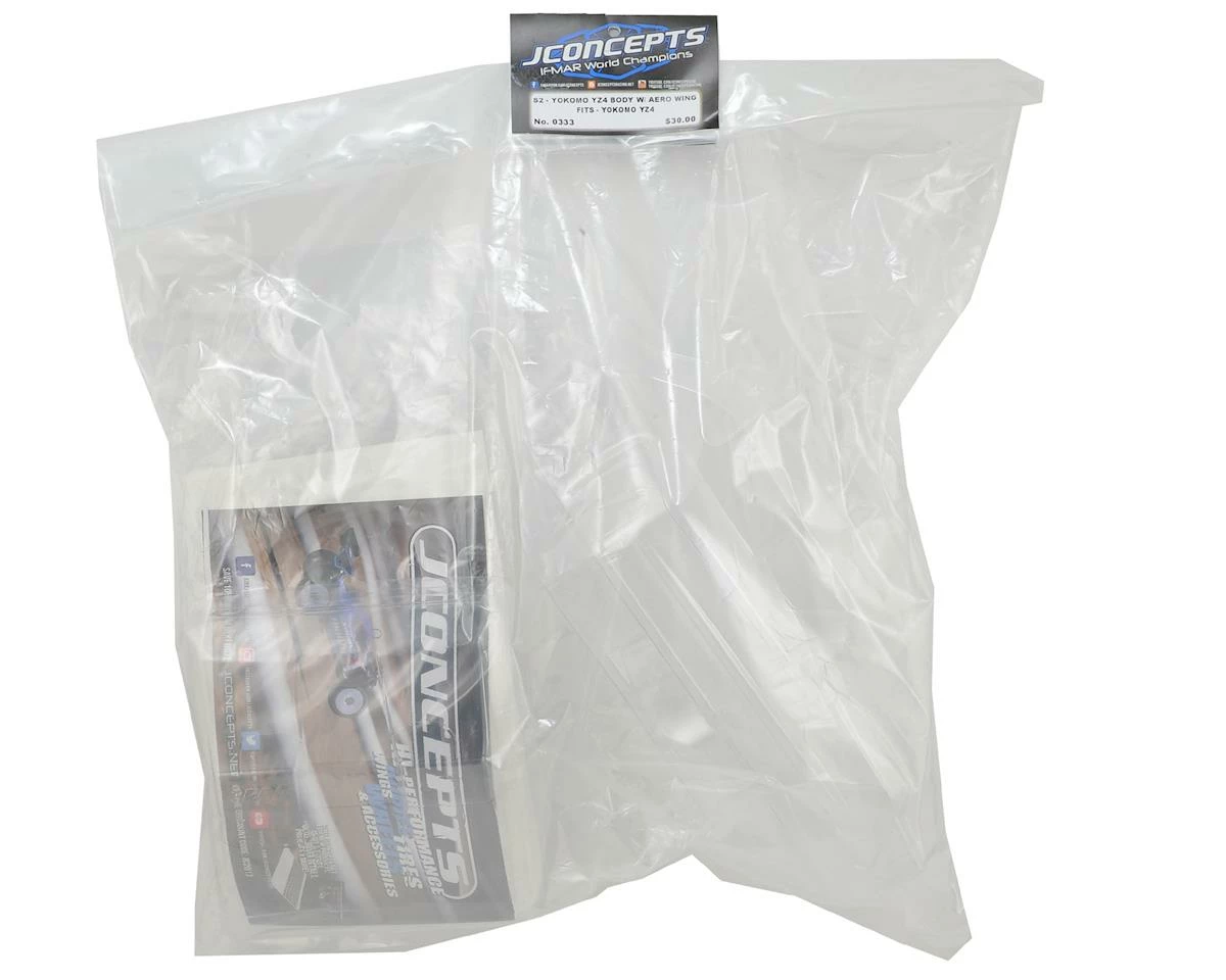 Flash Sale ๐งจ JConcepts YZ-4 "F2" 4WD Buggy Body w/6.5" Aero Wing (Clear) ๐ฅฐ - Image 3
