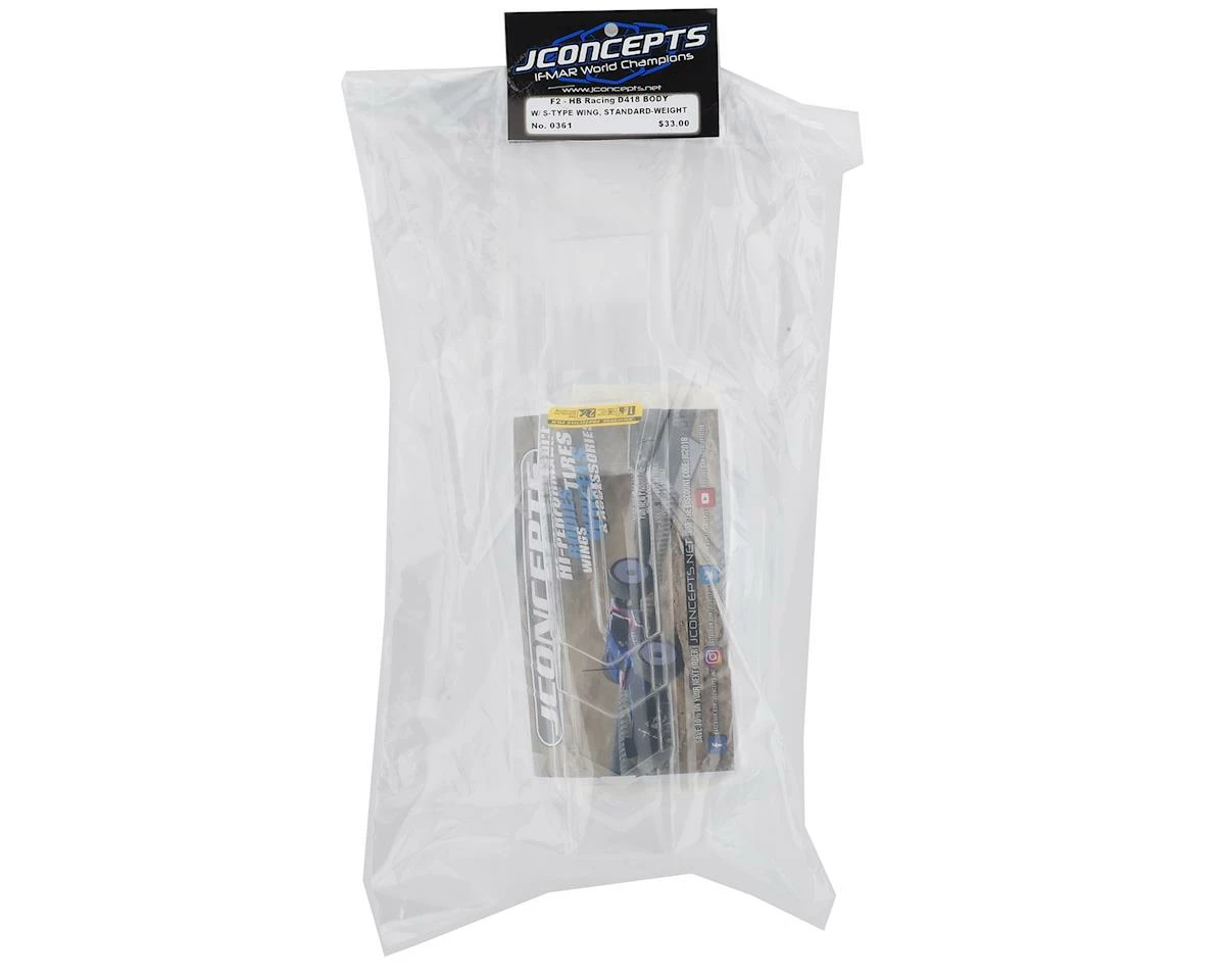 Cheapest โ JConcepts HB D418 "F2" 1/10 Buggy Body w/6.5" Aero Wing (Clear) โญ - Image 3