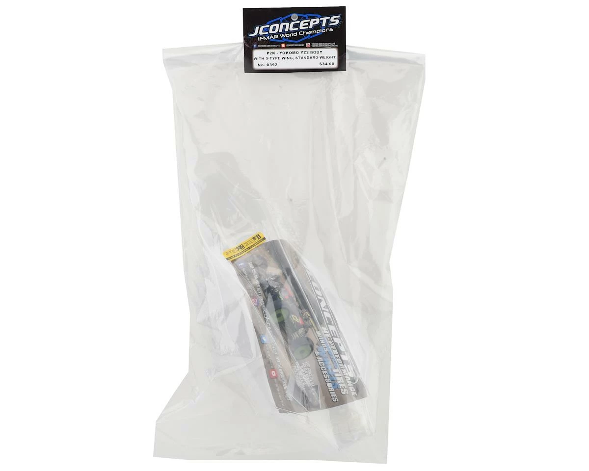 Brand new 🛒 JConcepts Yokomo YZ2 "P2K" 1/10 2WD Buggy Body w/S-Type Wing (Clear) 🥰 - Image 3