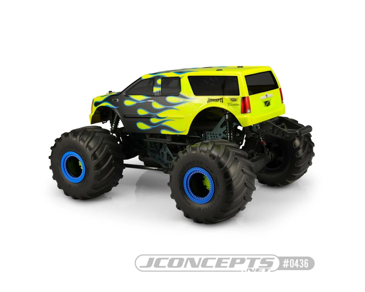 Cheapest ✨ JConcepts 2007 Cadillac Escalade Monster Truck Body (Clear) (12.5" Wheelbase) ⌛ - Image 2