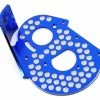 New 🥰 JConcepts RC10 Classic Aluminum Honeycomb Rear Motor Plate (Blue) 👏