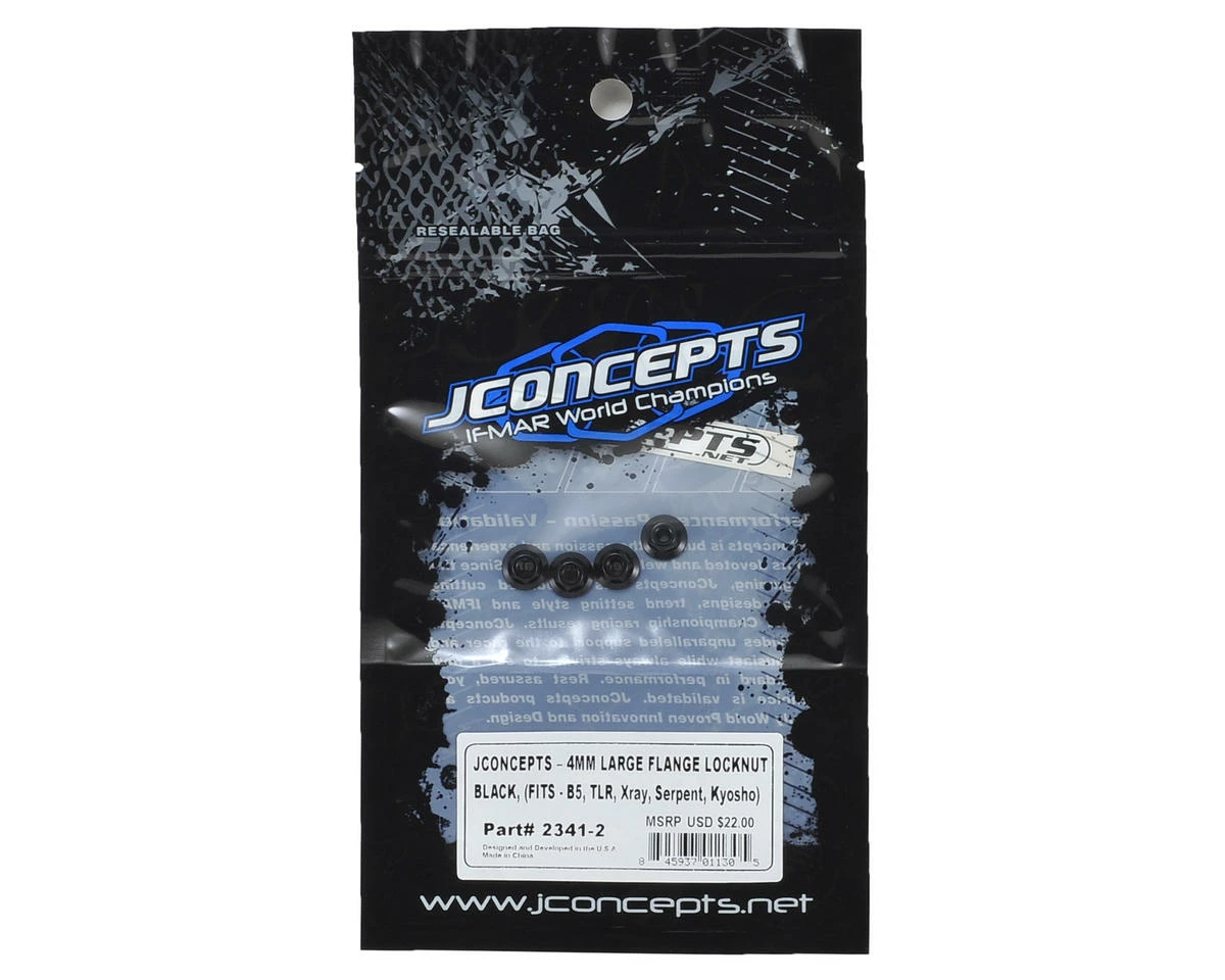 Top 10 ๐ JConcepts 4mm Large Flange Serrated Locking Wheel Nut Set (4) (Black) โค๏ธ - Image 2