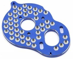 Flash Sale 👍 JConcepts B5M Aluminum "3 Gear" Honeycomb Motor Plate (Blue) 👍