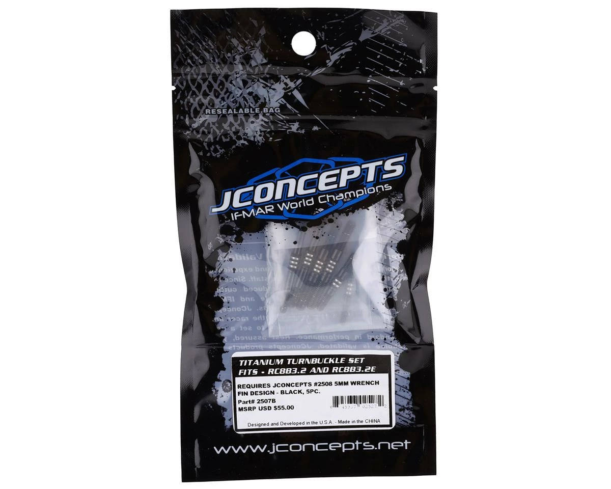 Best reviews of 🎉 JConcepts RC8B3 Fin Titanium Turnbuckle Set (5) (Black) ⭐ - Image 2