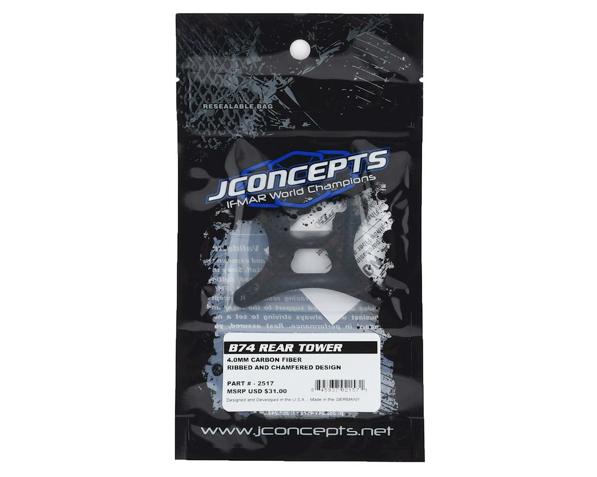 Best deal โญ JConcepts RC10 B74 Carbon Fiber Rear Shock Tower ๐ - Image 2