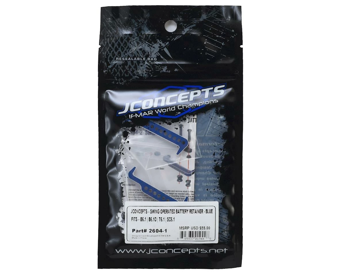 Brand new ⭐ JConcepts Swing Operated Battery Retainer Set (Blue) 🤩 - Image 2