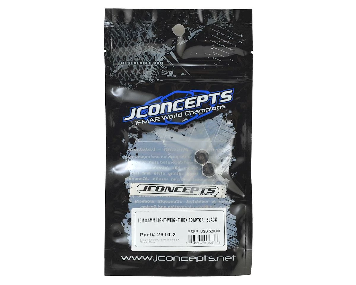 Cheap ✔️ JConcepts T5M 8.5mm Aluminum Lightweight Clamping Wheel Hex (2) (Black) 😀 - Image 2