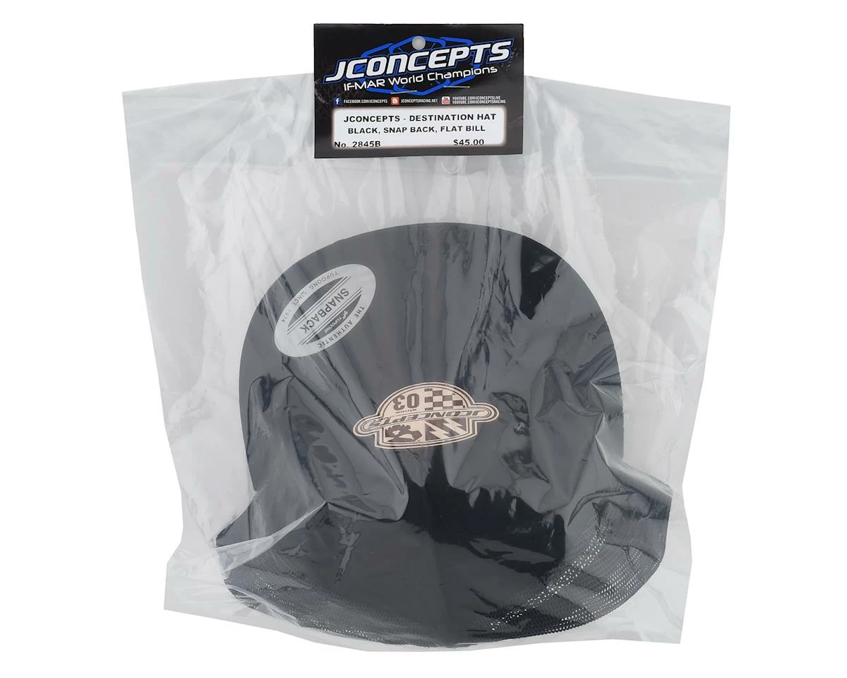 Discount ๐ JConcepts Destination Snapback Flatbill Hat (Black) (One Size Fits Most) ๐ฏ - Image 3