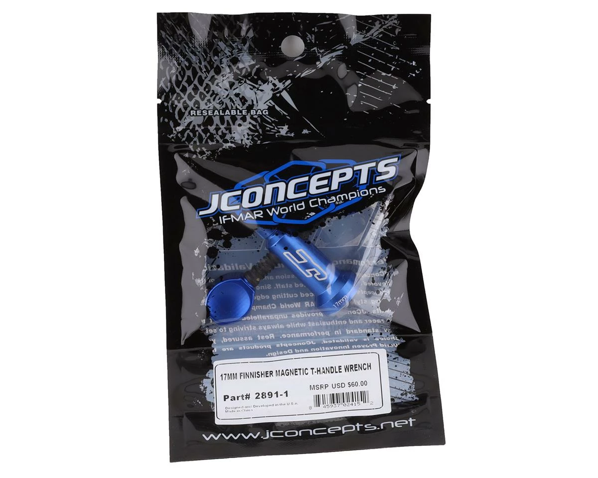 Flash Sale ⌛ JConcepts 17mm Finnisher Magnetic T-Handle 🔧 Wrench (Blue) 😀 - Image 2
