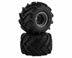 Hot Sale ✔️ JConcepts Fling Kings Pre-Mounted All Terrain Tires (Silver) (2) (Yellow) 👍