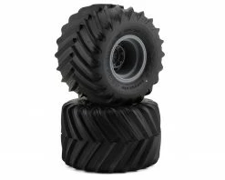 Flash Sale 👏 JConcepts Renegades Pre-Mounted Monster Truck Tires (Silver) (2) (Yellow) 🎉
