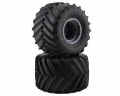 Flash Sale 💯 JConcepts Renegades Pre-Mounted All Terrain Monster Truck Tires (Silver) (2) (Yellow) 💯