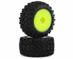 Cheapest 🎁 JConcepts Mini-B/Mini-T 2.0 Scorpios Pre-Mounted Rear Tires (Yellow) (2) (Green) 🧨