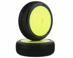 Best deal โ JConcepts Fuzz Bite LP 2.2" Pre-Mounted 4WD Front Buggy Tire (Yellow) (2) (Pink) w/12mm Hex ๐งจ