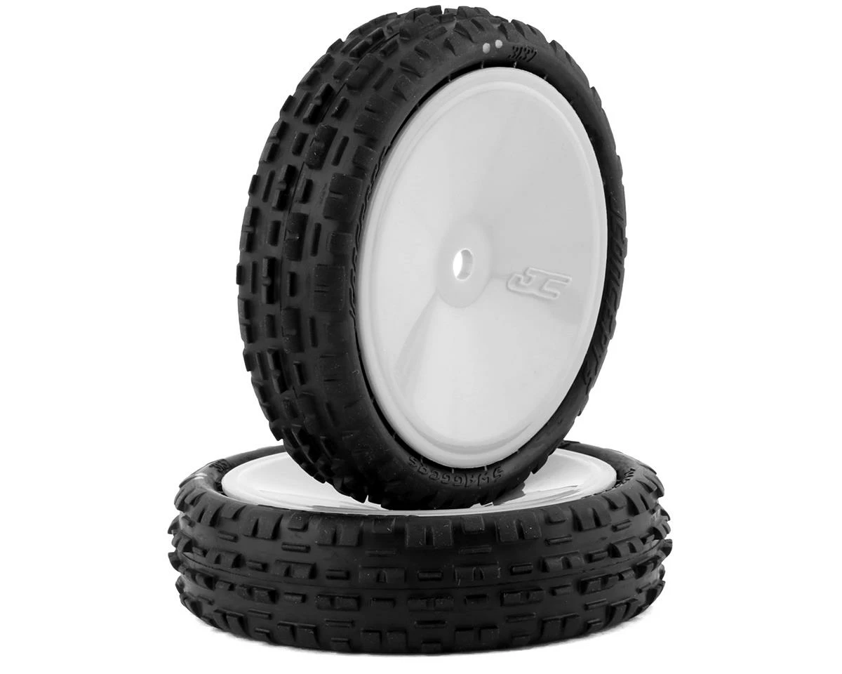 Top 10 🤩 JConcepts Swaggers 2.2" Pre-Mounted 2WD Front Buggy Carpet Tires (White) (2) (Pink) w/12mm Hex 🛒
