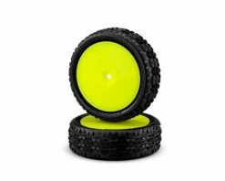 Cheap ❤️ JConcepts Swagger 2.2" Mounted 4WD Front Buggy Carpet Tires (Yellow) (2) (Pink) w/12mm Hex 🔔
