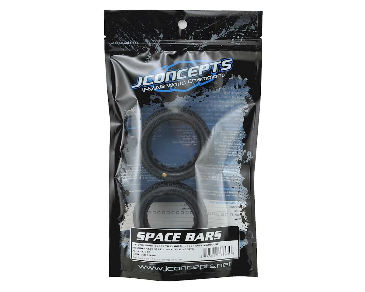 Budget ✔️ JConcepts Space Bars 2.2" 2WD Front Buggy Tire (2) (Gold) 👍 - Image 2