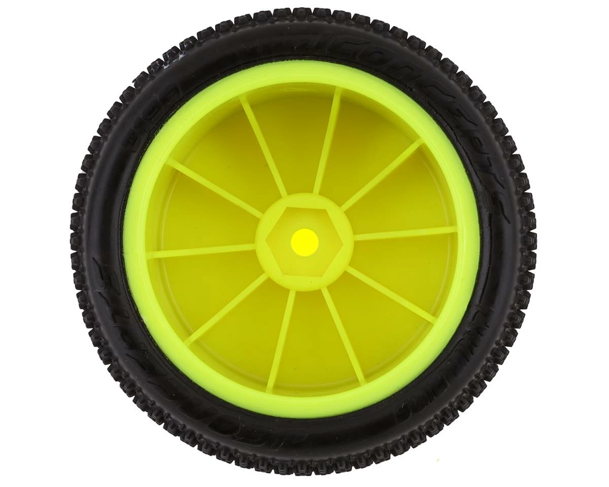 Hot Sale ๐ JConcepts Twin Pins 2.2" Pre-Mounted Rear Buggy Carpet Tires (Yellow) (2) (Pink) w/12mm Hex ๐คฉ - Image 2