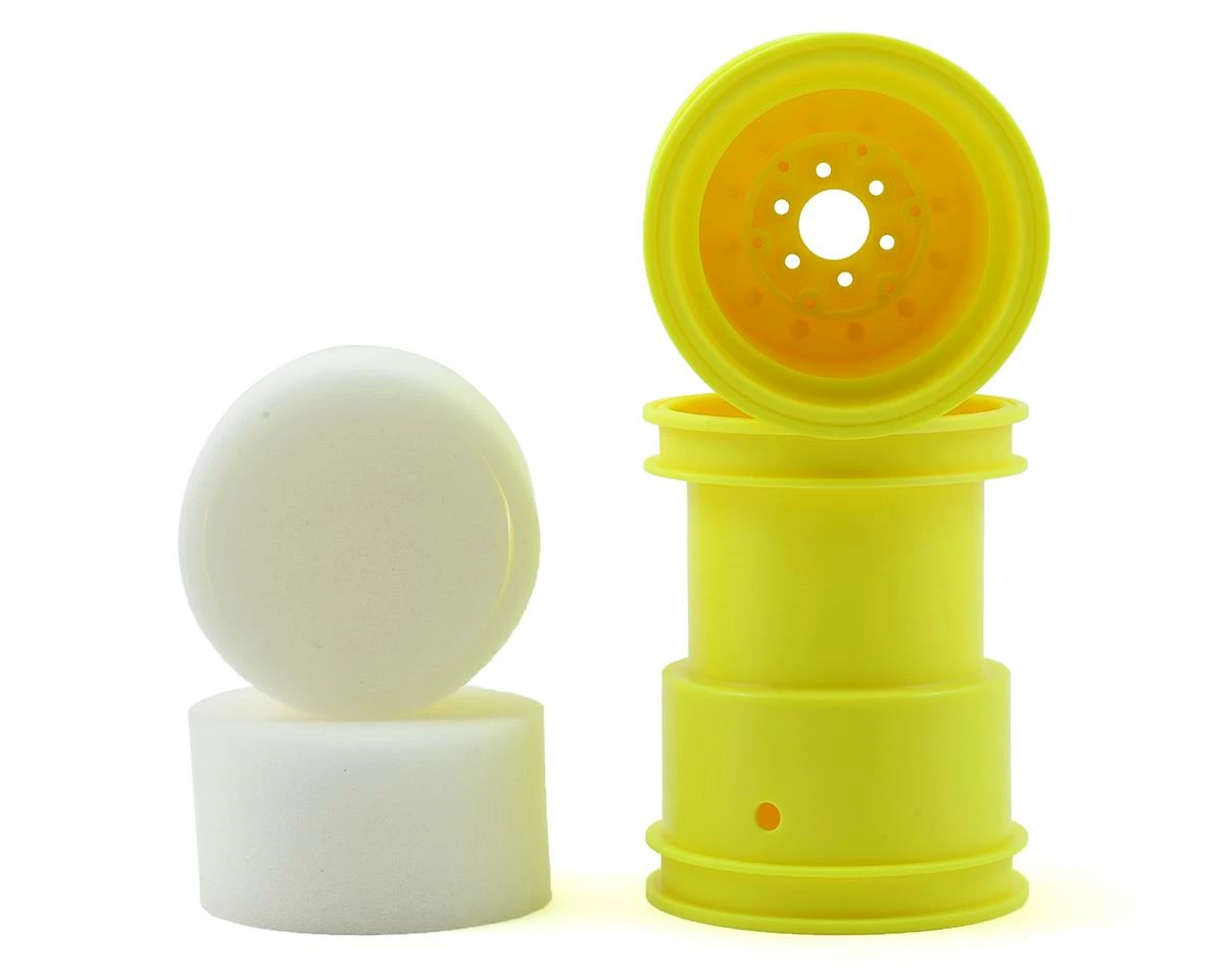 Best deal ❤️ JConcepts Tribute 2.6 x 3.6" Monster Truck Wheel (Yellow) (2) ✔️