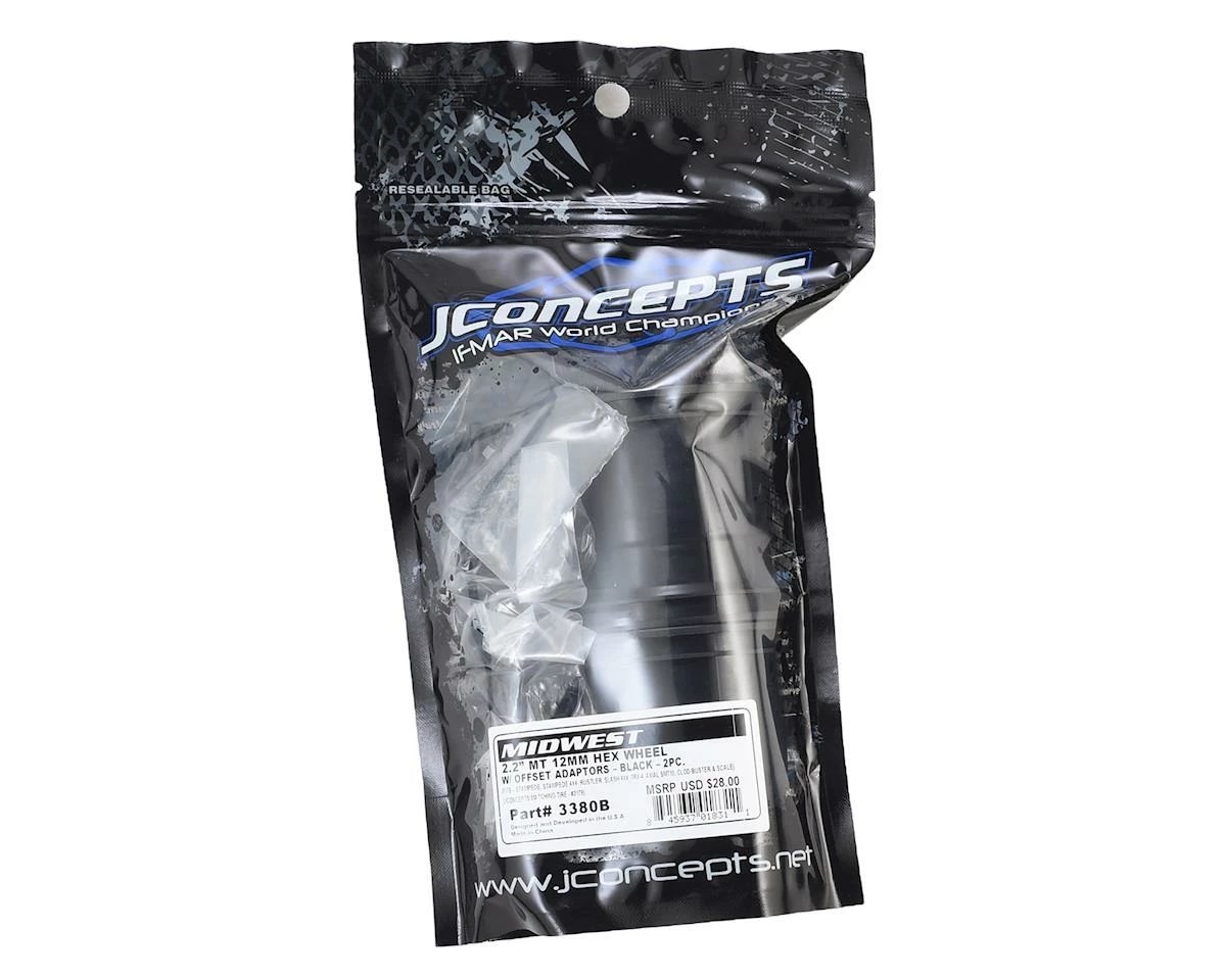 Discount 🎉 JConcepts 12mm Hex Midwest 2.2" Monster Truck Wheel (2) (Black) 🤩 - Image 4