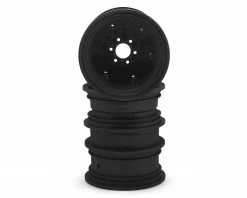 Discount 🌟 JConcepts Krimson Dually 2.6" Dual Truck Wheels w/Adaptors & Covers (Black) (2) ⌛