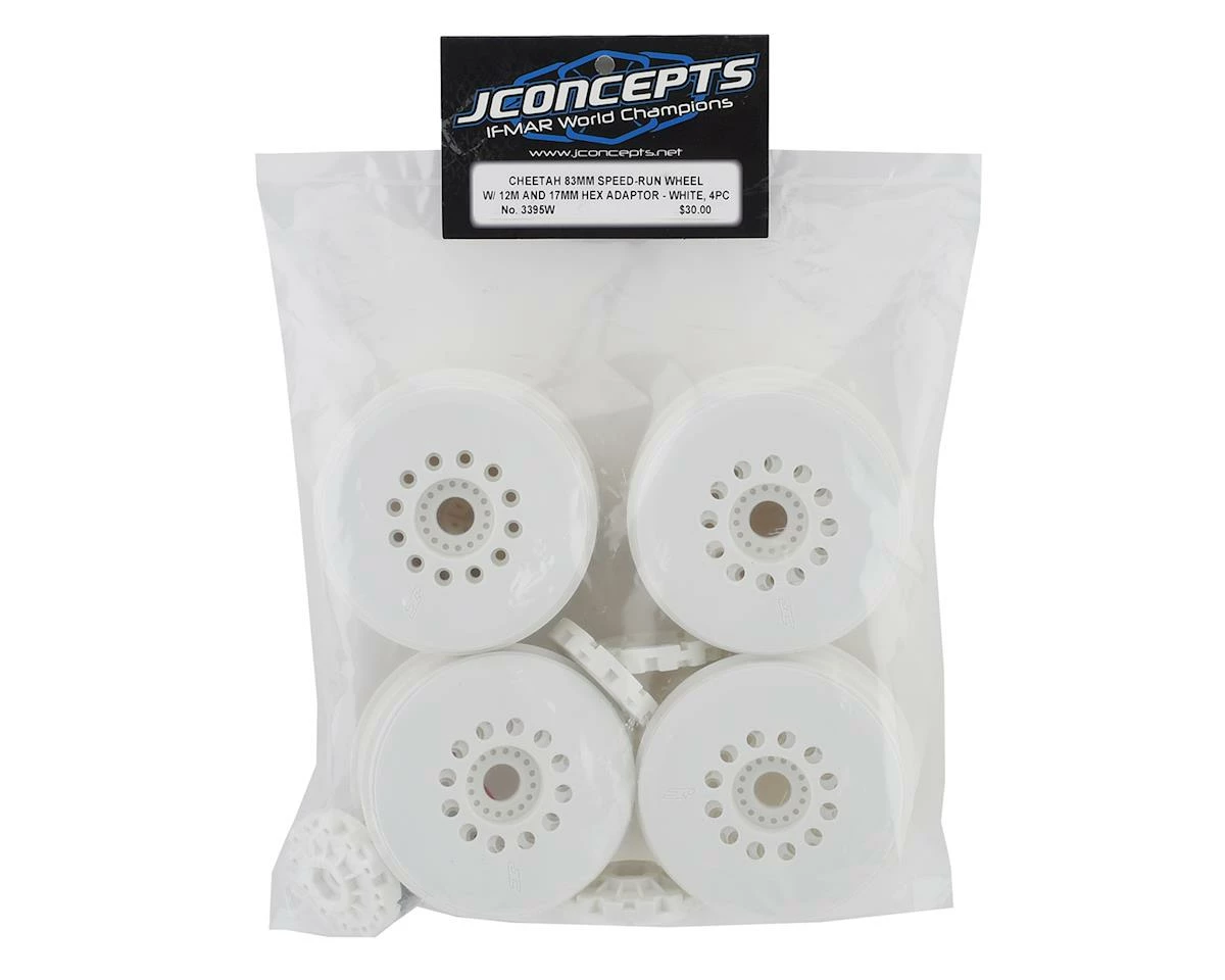 New ๐ฅ JConcepts Cheetah 83mm Speed-Run w/Removable Hex (White) (4) ๐คฉ - Image 5