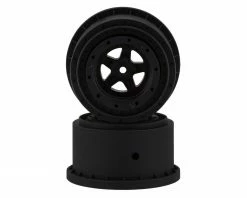 Best Sale 💯 JConcepts Starfish Mambo Beadlock Street Eliminator Rear Drag Wheels (Black) (2) w/12mm Hex 🔔