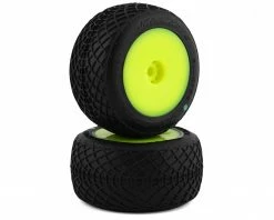 Best reviews of 👏 JConcepts Mini-B/Mini-T 2.0 Ellipse Pre-Mounted Rear Tires (Yellow) (2) (Green) 🎁